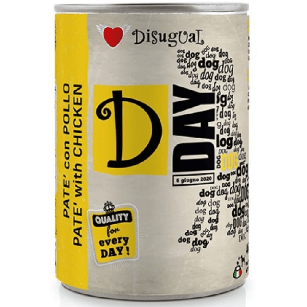 Hrana umeda pentru caini Disugual D-Day Dog Pui 400g - Animax