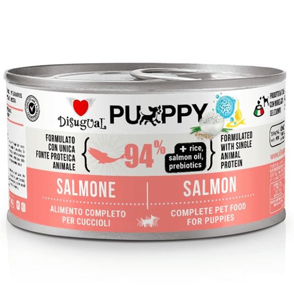 Hrana umeda pentru caini Disugual Dog Puppy Monoprotein Somon 150g - Animax