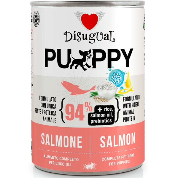 Hrana umeda pentru caini Disugual Dog Puppy Monoprotein Somon 400g - Animax