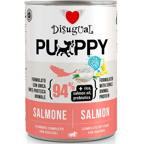 Hrana umeda pentru caini Disugual Dog Puppy Monoprotein Somon 400g - Animax