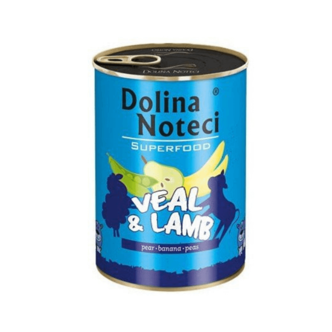 Hrana umeda pentru caini Dolina Noteci Superfood Vitel-Miel 800g - Animax