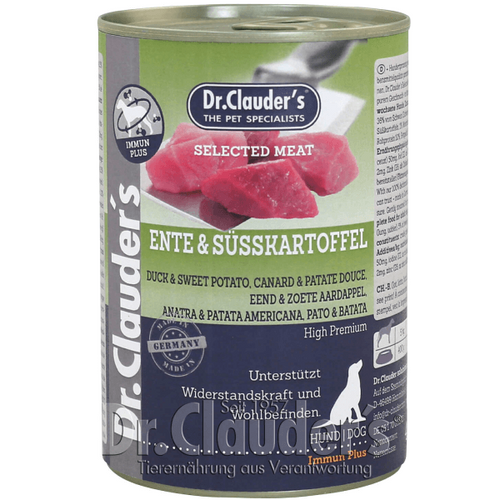 Hrana umeda pentru caini Dr. Clauder's Selected Meat Rata 400g - Animax