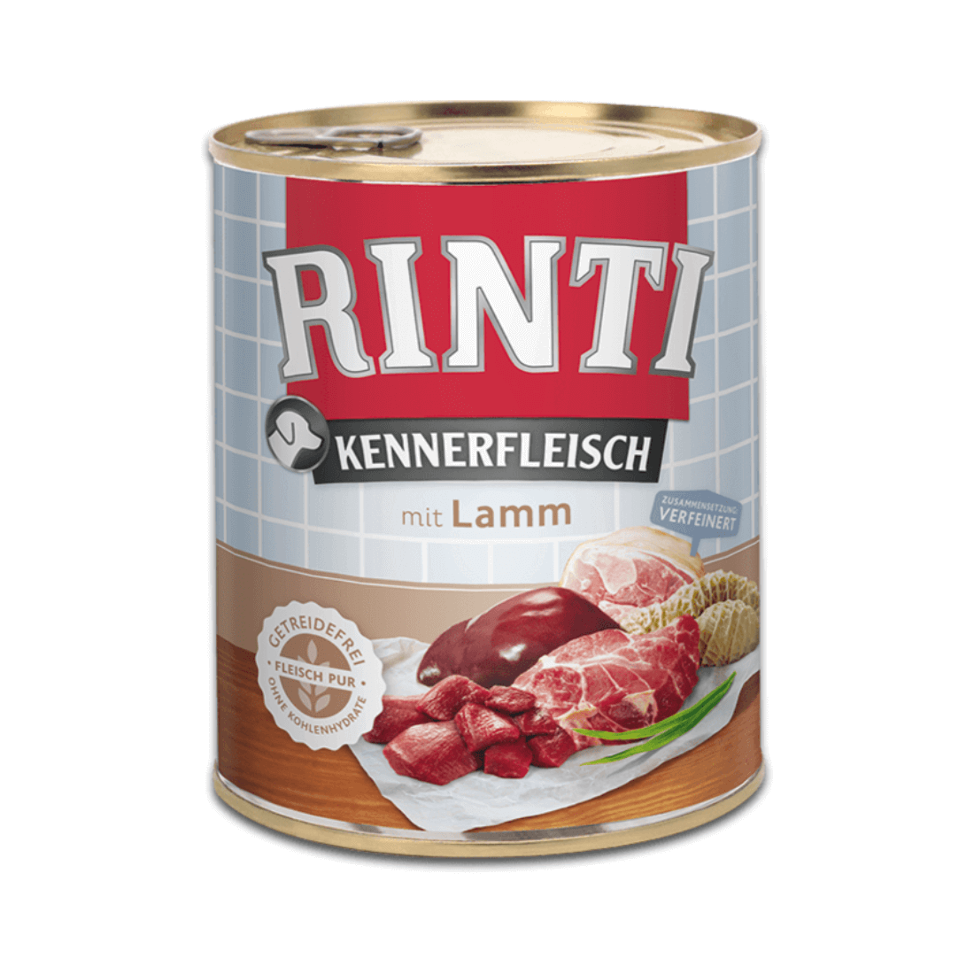 Hrana umeda pentru caini Rinti Adult cu miel 800 g - Animax