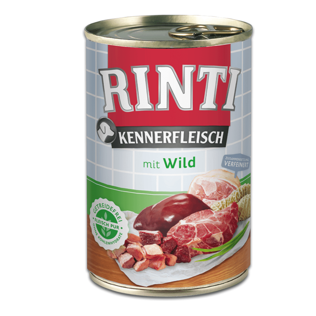 Hrana umeda pentru caini Rinti Adult cu vanat 400 g - Animax