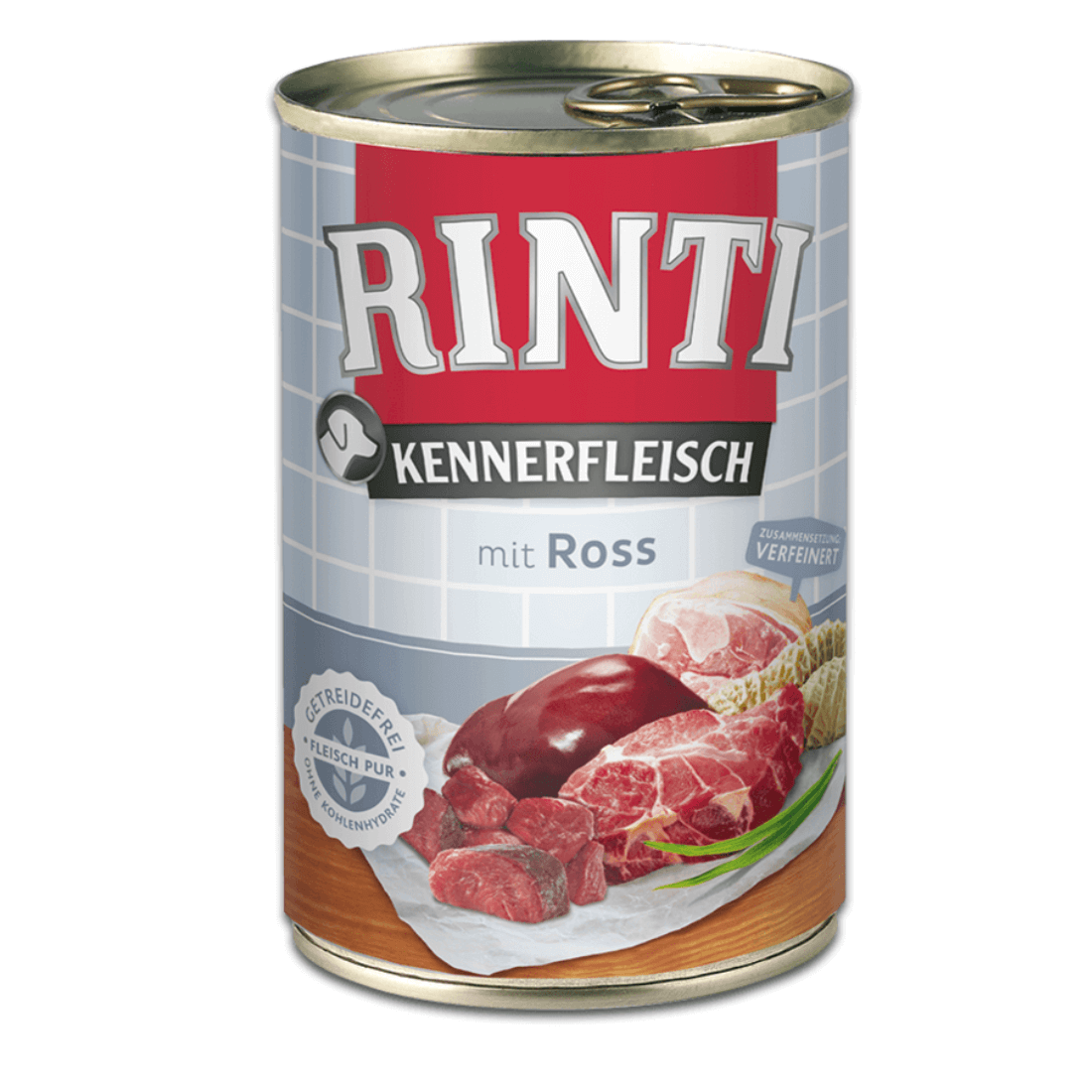 Hrana umeda pentru caini Rinti cu cal 400 g - Animax