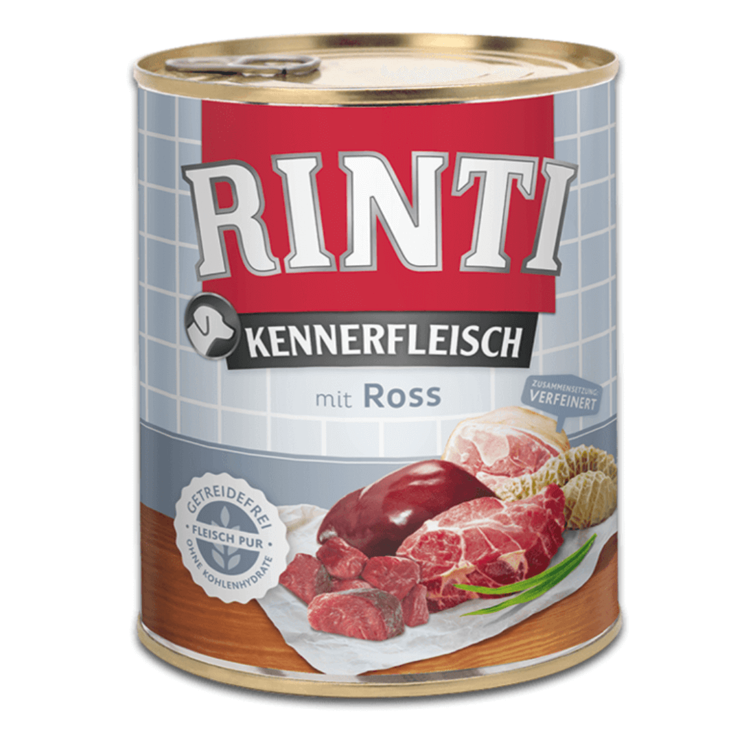 Hrana umeda pentru caini Rinti cu cal 800 g - Animax