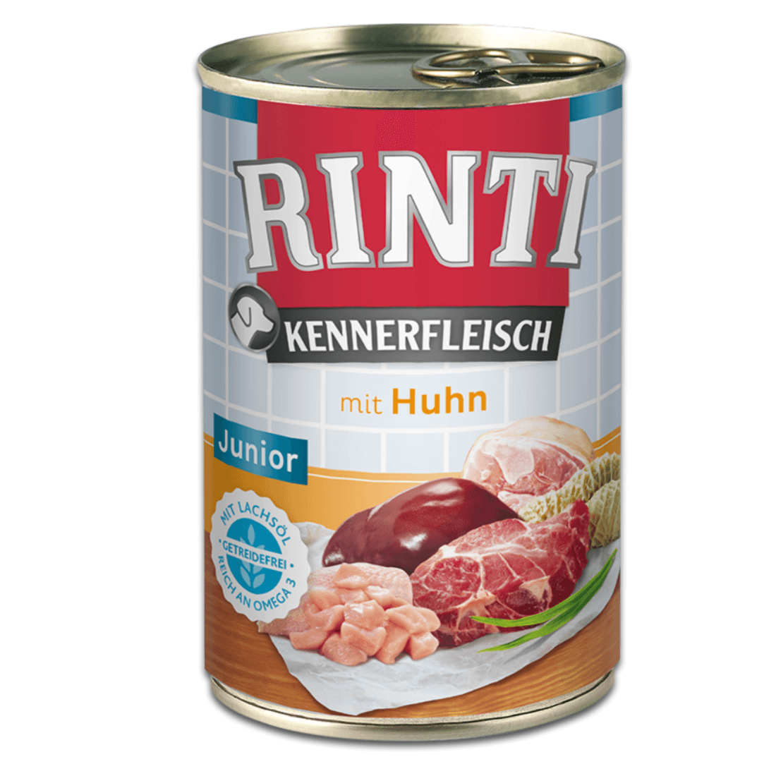 Hrana umeda pentru caini Rinti Junior cu pui 400 g - Animax
