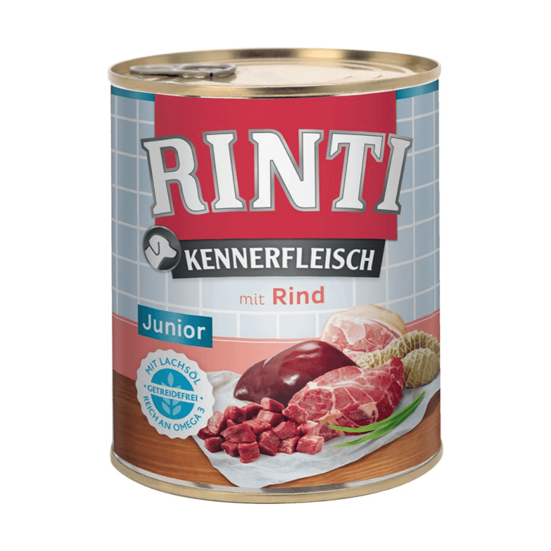 Hrana umeda pentru caini Rinti Junior cu Vita 800g - Animax