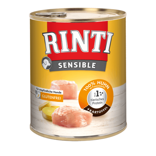 Hrana umeda pentru caini Rinti Sensible cu pui si cartof 800 g - Animax