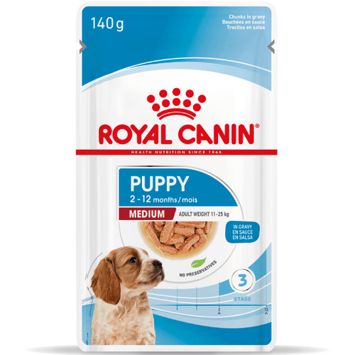 Hrana umeda pentru caini Royal Canin Medium Puppy 140g - Animax