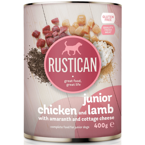 Hrana umeda pentru caini Rustican Junior Pui-Miel 400g - Animax