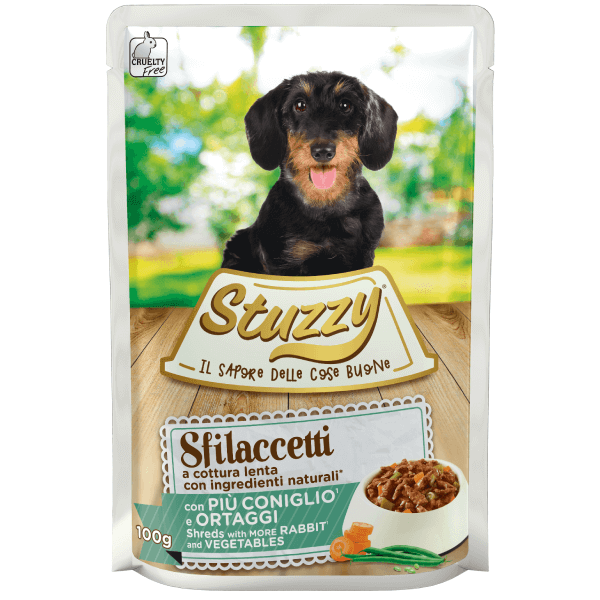 Hrana umeda pentru caini Stuzzy Adult cu iepure si legume 100g - Animax