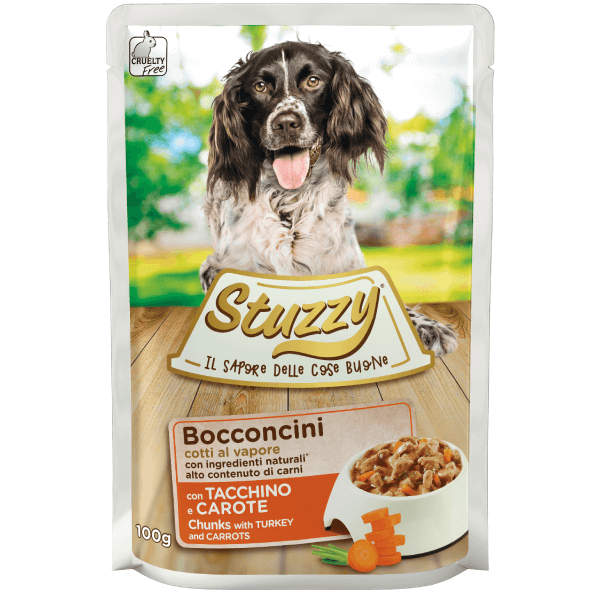 Hrana umeda pentru caini Stuzzy curcan si morcovi 100g - Animax