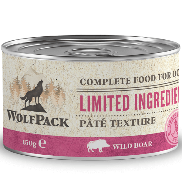 Hrana umeda pentru caini Wolfpack LTD Adult Mistret 150g - Animax