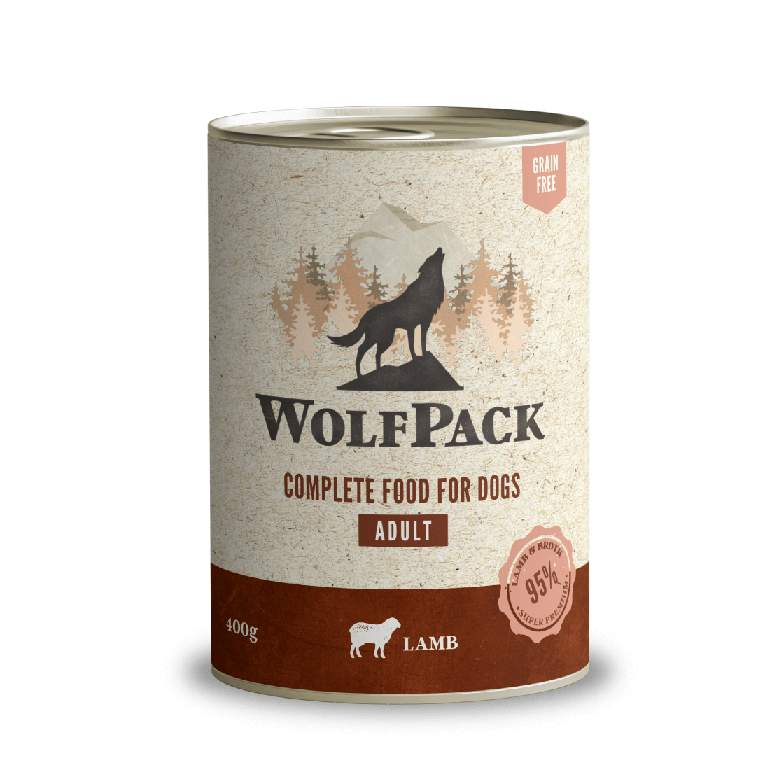 Hrana umeda pentru caini Wolfpack Miel 400g - Animax