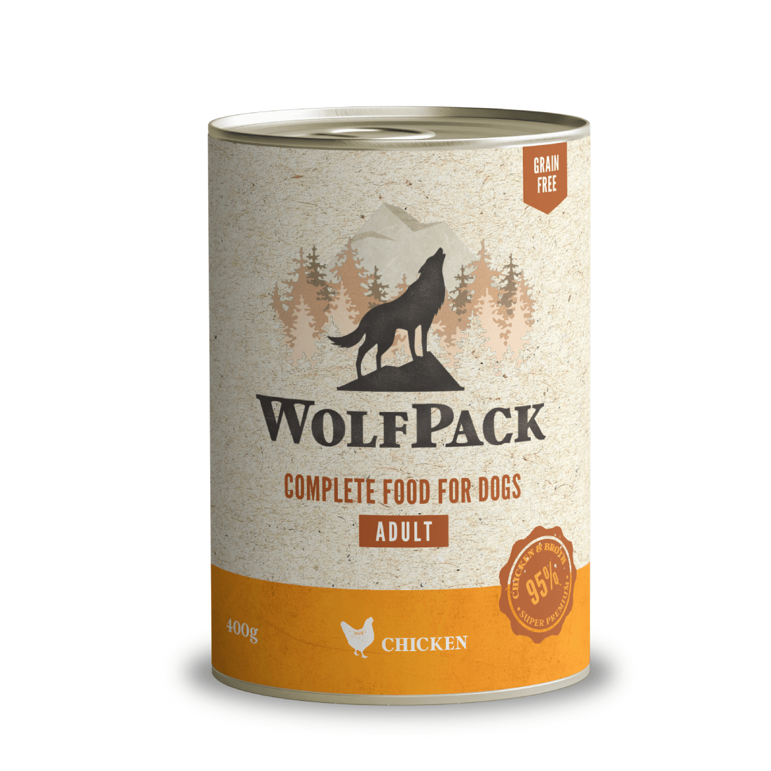 Hrana umeda pentru caini Wolfpack Pui 400g - Animax