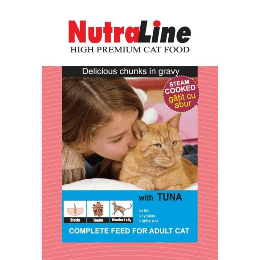 Hrana umeda pentru pisici Nutraline Classic cu Ton 100gr - Animax