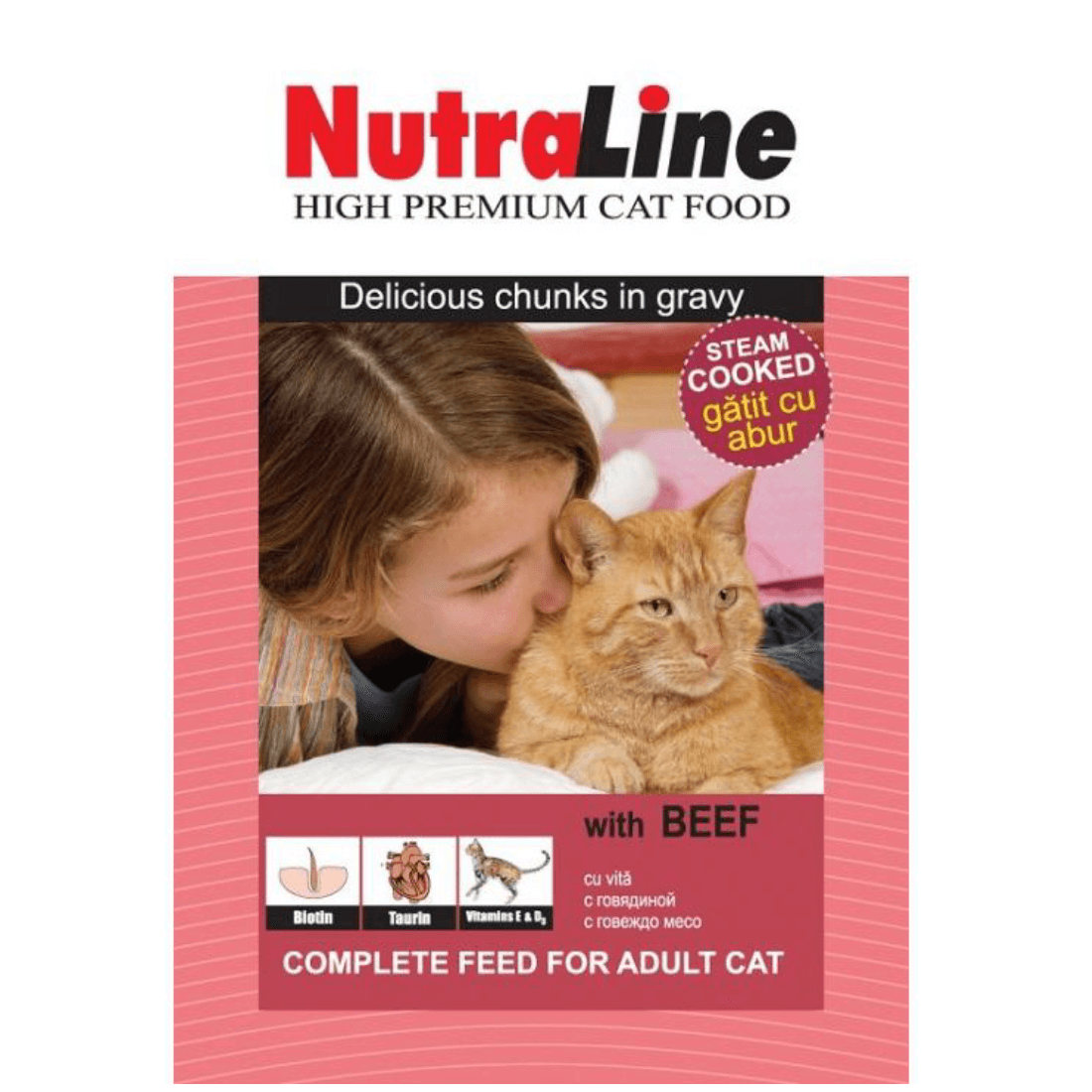 Hrana umeda pentru pisici Nutraline Classic cu Vita 100gr - Animax