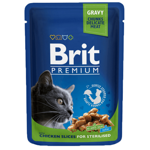 Hrana umeda pentru pisici Brit Premium Sterilised Pui 100g - Animax
