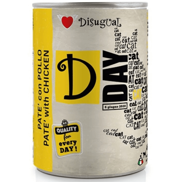 Hrana umeda pentru pisici Disugual D-Day Cat Pui 400g - Animax