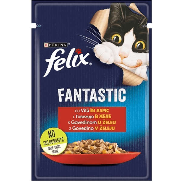 Hrana umeda pentru pisici Felix Fantastic Vita 85g - Animax