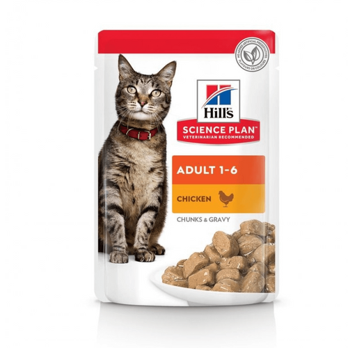 Hrana umeda pentru pisici Hill's Adult cu pui 85g - Animax