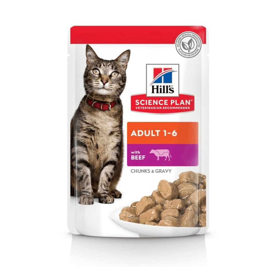 Hrana umeda pentru pisici Hill's Adult cu vita 85g - Animax