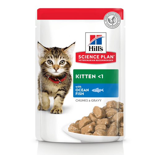 Hrana umeda pentru pisici Hill's Kitten cu peste oceanic 85 g - Animax