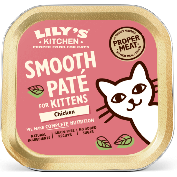 Hrana umeda pentru pisici Lily's Kitchen Kitten Patte Pui 85g - Animax