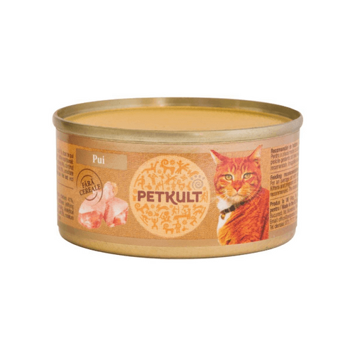 Hrana umeda pentru pisici Petkult Cat Pui 80g - Animax