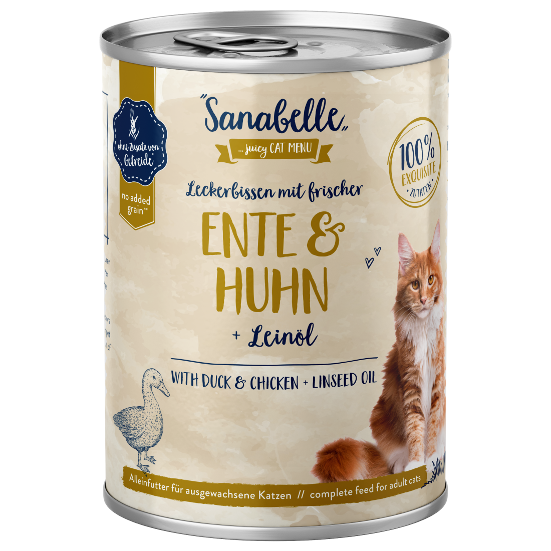 Hrana umeda pentru pisici Sanabelle Rata si pui 400g - Animax