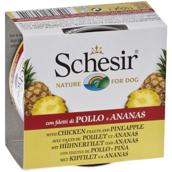 Hrana umeda pentru pisici Schesir Fruit Pui si Ananas 75g - Animax