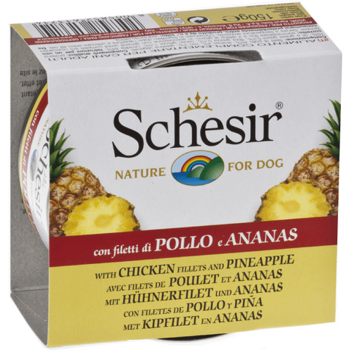 Hrana umeda pentru pisici Schesir Fruit Pui si Ananas 75g - Animax