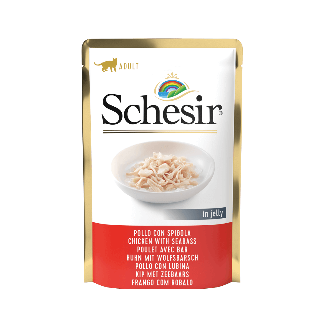 Hrana umeda pentru pisici Schesir Pui-Biban 85g - Animax