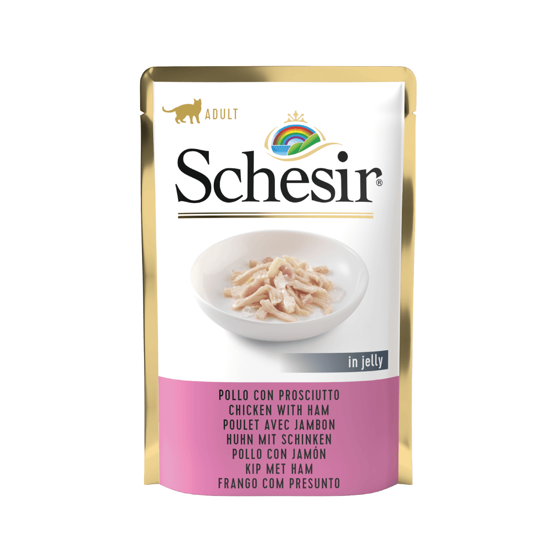 Hrana umeda pentru pisici Schesir Pui-Sunca 85g - Animax