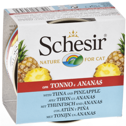 Hrana umeda pentru pisici Schesir cu ton si ananas 75g - Animax