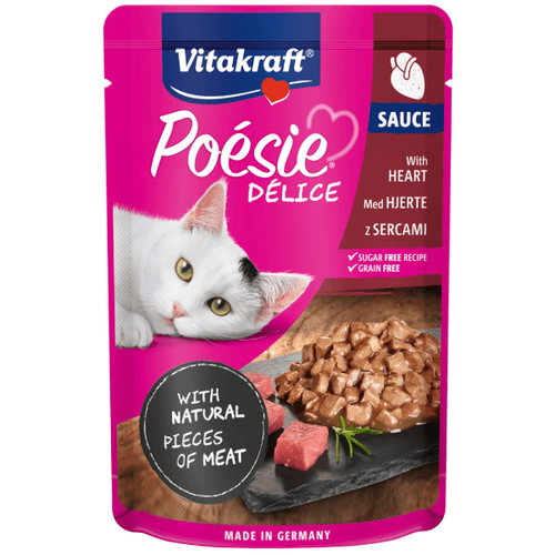 Hrana umeda pentru pisici Vitakraft Poesie Inima in sos 85g - Animax