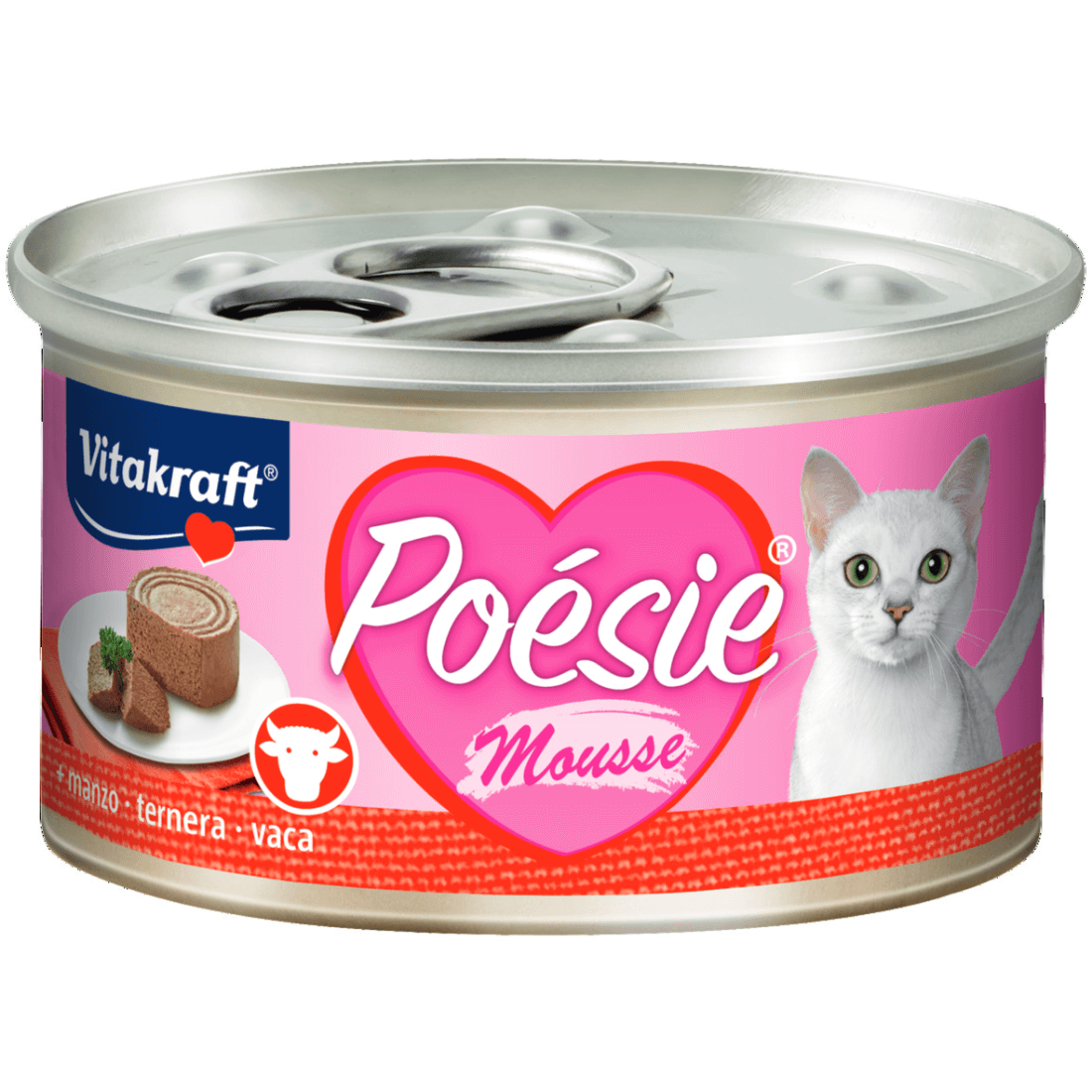 Hrana umeda pentru pisici Vitakraft Poesie Mousse cu Vita 85g - Animax