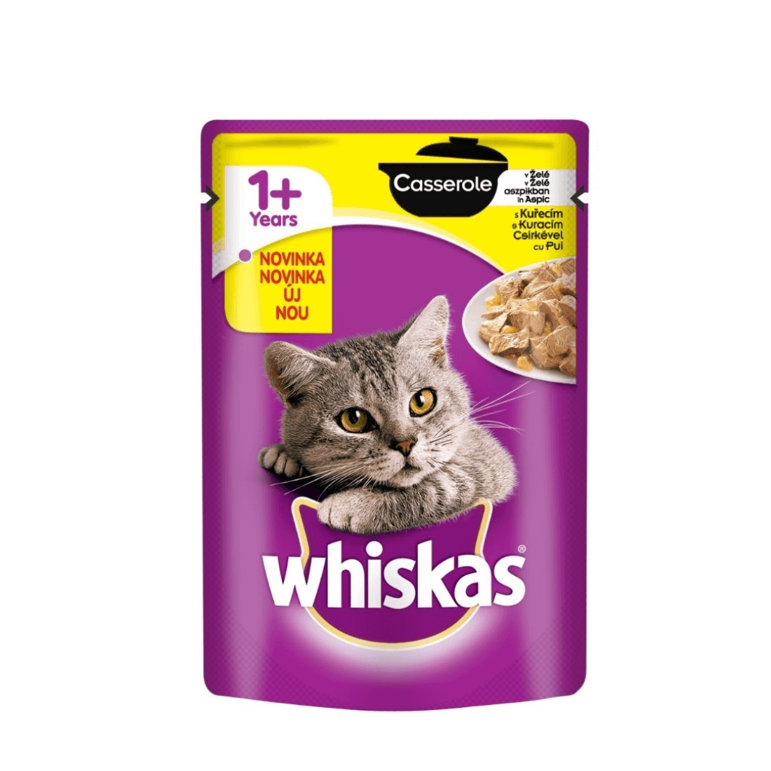 Hrana umeda pentru pisici Whiskas Plic Casserole Pui 85gr - Animax