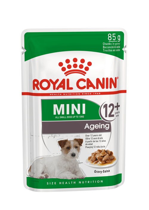 Hrana umeda pentru caini Royal Canin Mini 12+ Ageing 85g - Animax