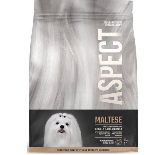 Hrana uscata pentru caini Aspect Maltese cu pui si orez 1kg - Animax