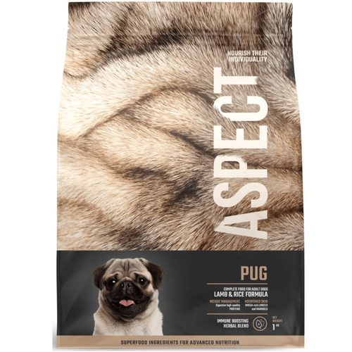 Hrana uscata pentru caini Aspect Pug 1kg - Animax