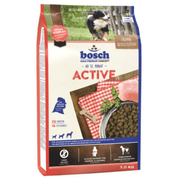 Hrana uscata pentru caini Bosch Adult Active 3 kg - Animax