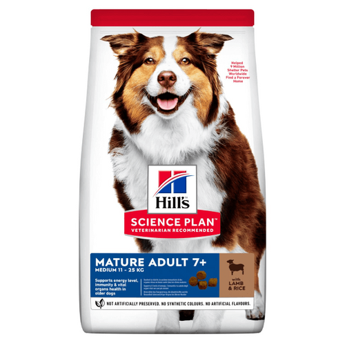 Hrana uscata pentru caini Hill's Canine Mature Adult 7+ Active Longevity cu miel si orez 2.5 kg - Animax