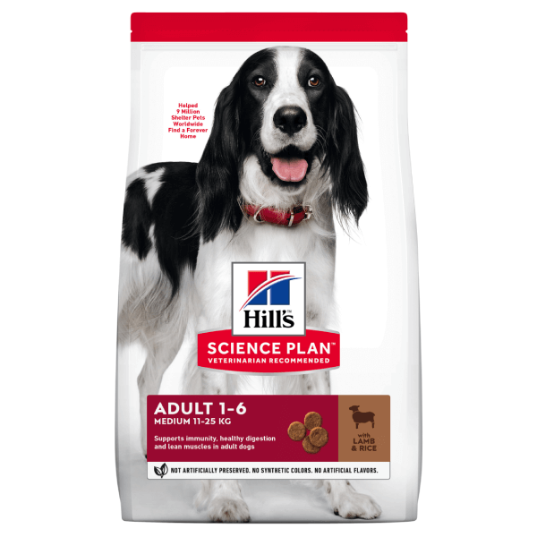 Hrana uscata pentru caini Hill's Science Plan Adult Medium Miel & Orez 2.5kg - Animax