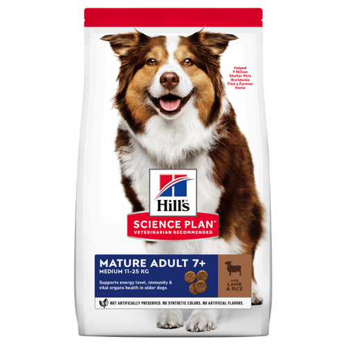Hrana uscata pentru caini Hill's Science Plan Mature Medium Adult Miel si orez 14kg - Animax