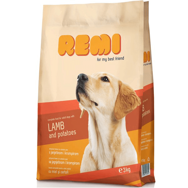 Hrana uscata pentru caini Remi Miel&Cartofi 12kg - Animax