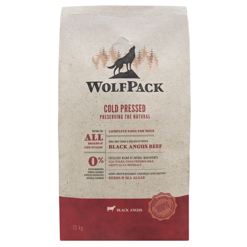 Hrana uscata pentru caini Wolfpack CP Vita Black Angus 12kg - Animax