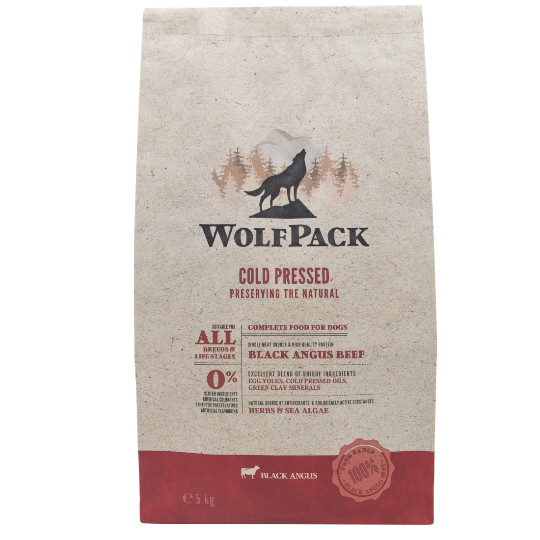 Hrana uscata pentru caini Wolfpack CP Vita Black Angus 5kg - Animax