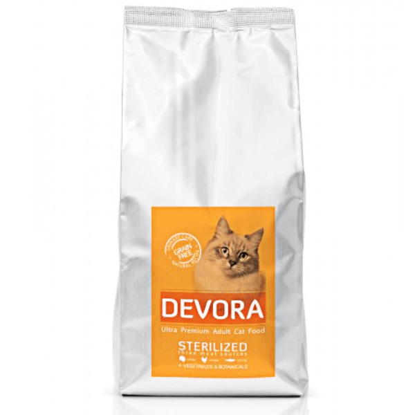Hrana uscata pentru pisici Devora Grain Free Sterilizat Curcan Pui & Hering 400g - Animax